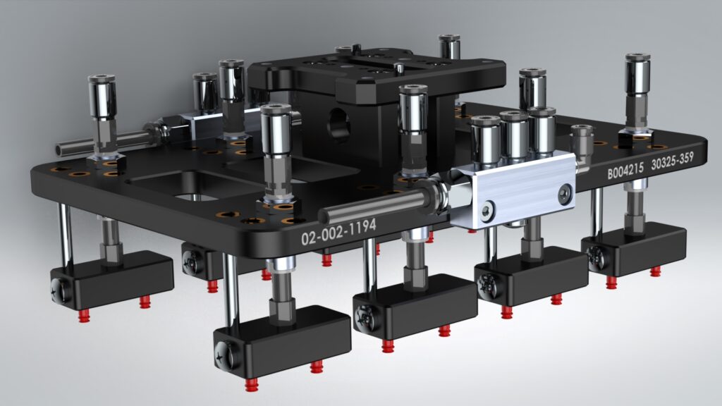 Vacuum EOAT end-of-arm tool for injection mold medical parts | MKE Custom Solutions